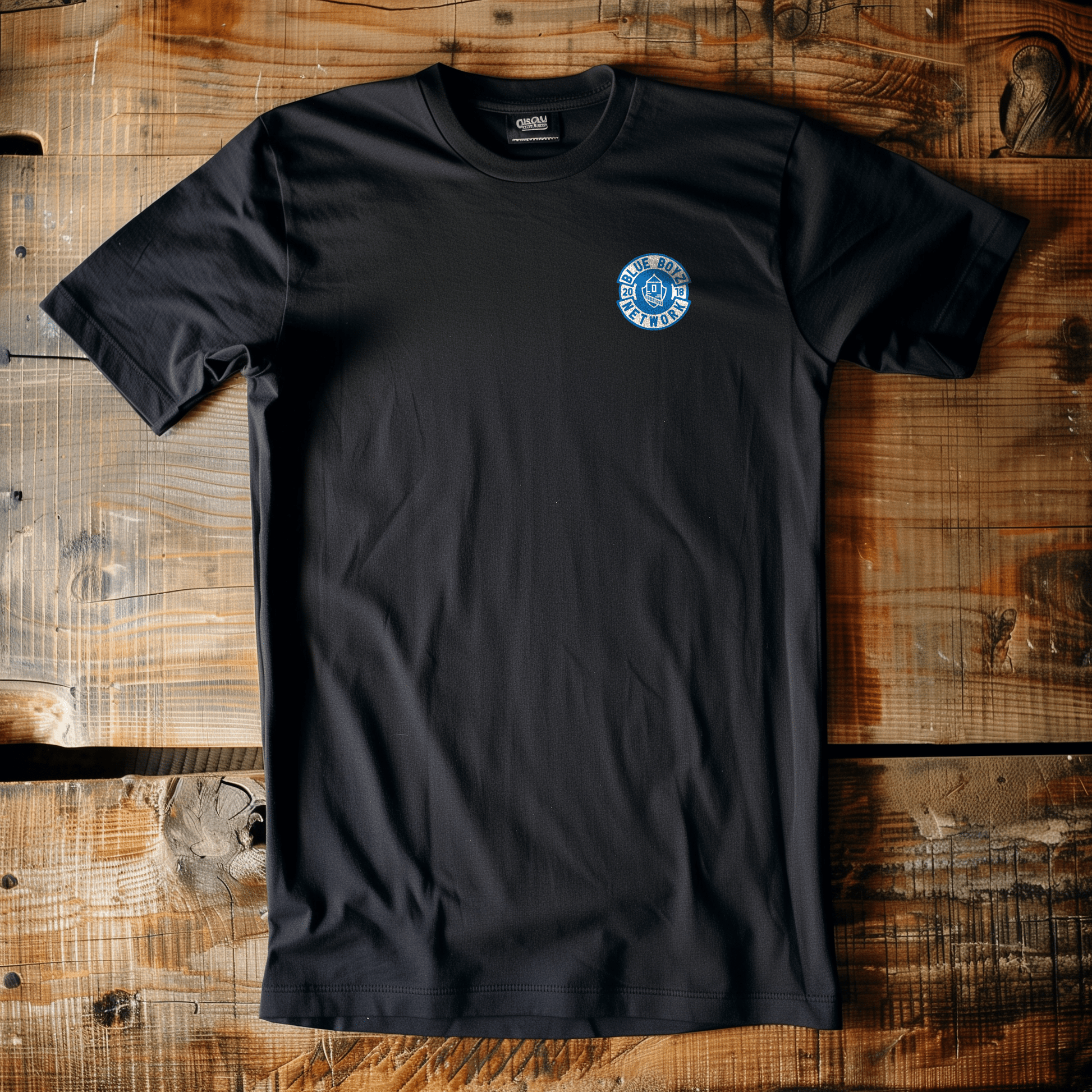 Back Four Blue Boyz Crest 2 Tee T-Shirt