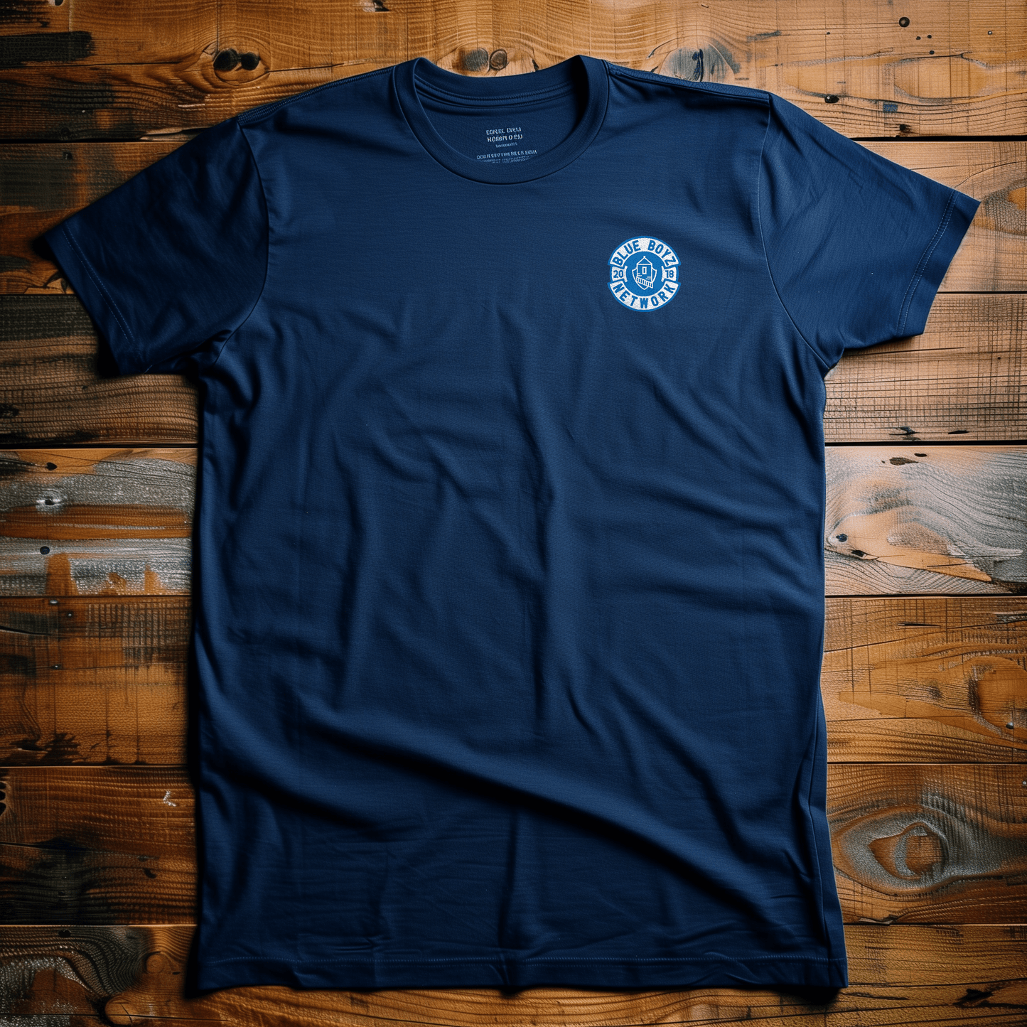Back Four Blue Boyz Crest 2 Tee T-Shirt