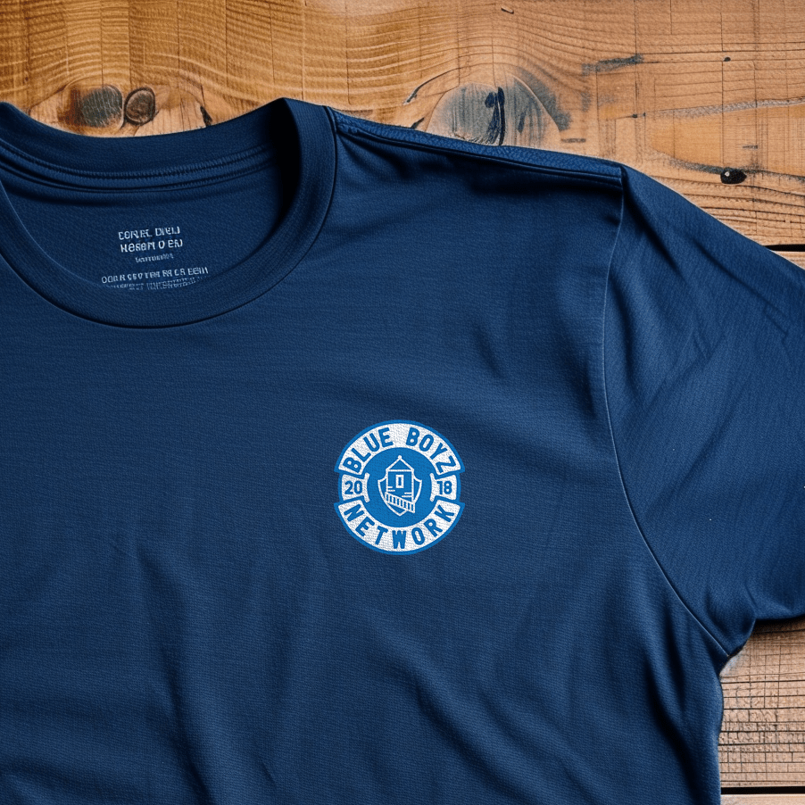 Back Four Blue Boyz Crest 2 Tee T-Shirt