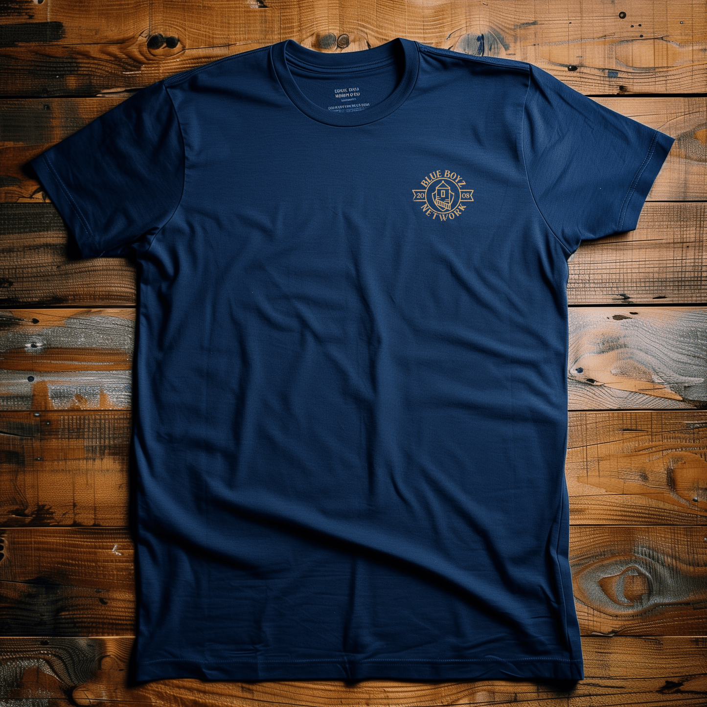 Back Four Blue Boyz Crest Tee T-Shirt
