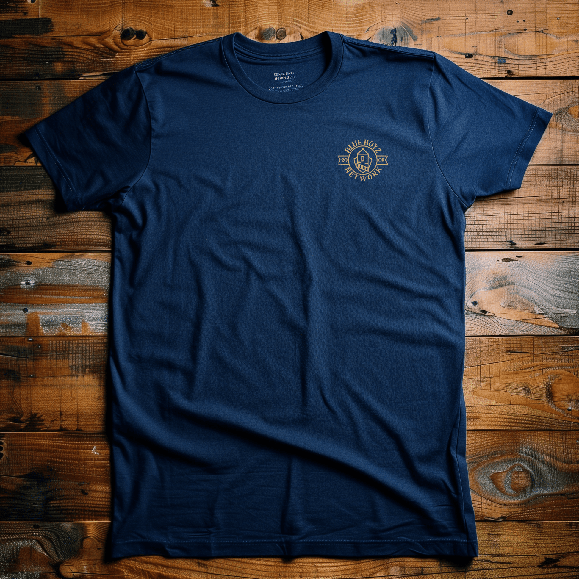 Back Four Blue Boyz Crest Tee T-Shirt