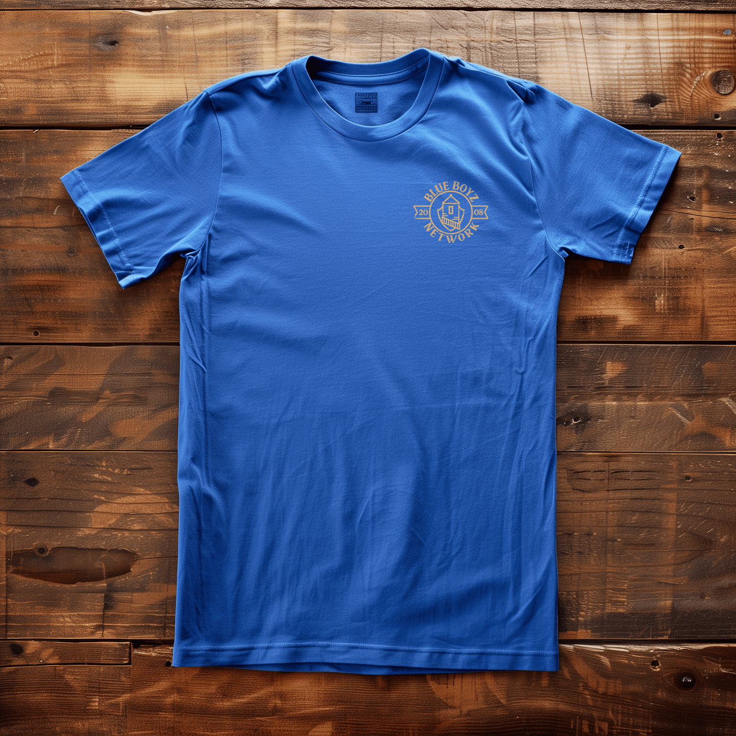 Back Four Blue Boyz Crest Tee T-Shirt