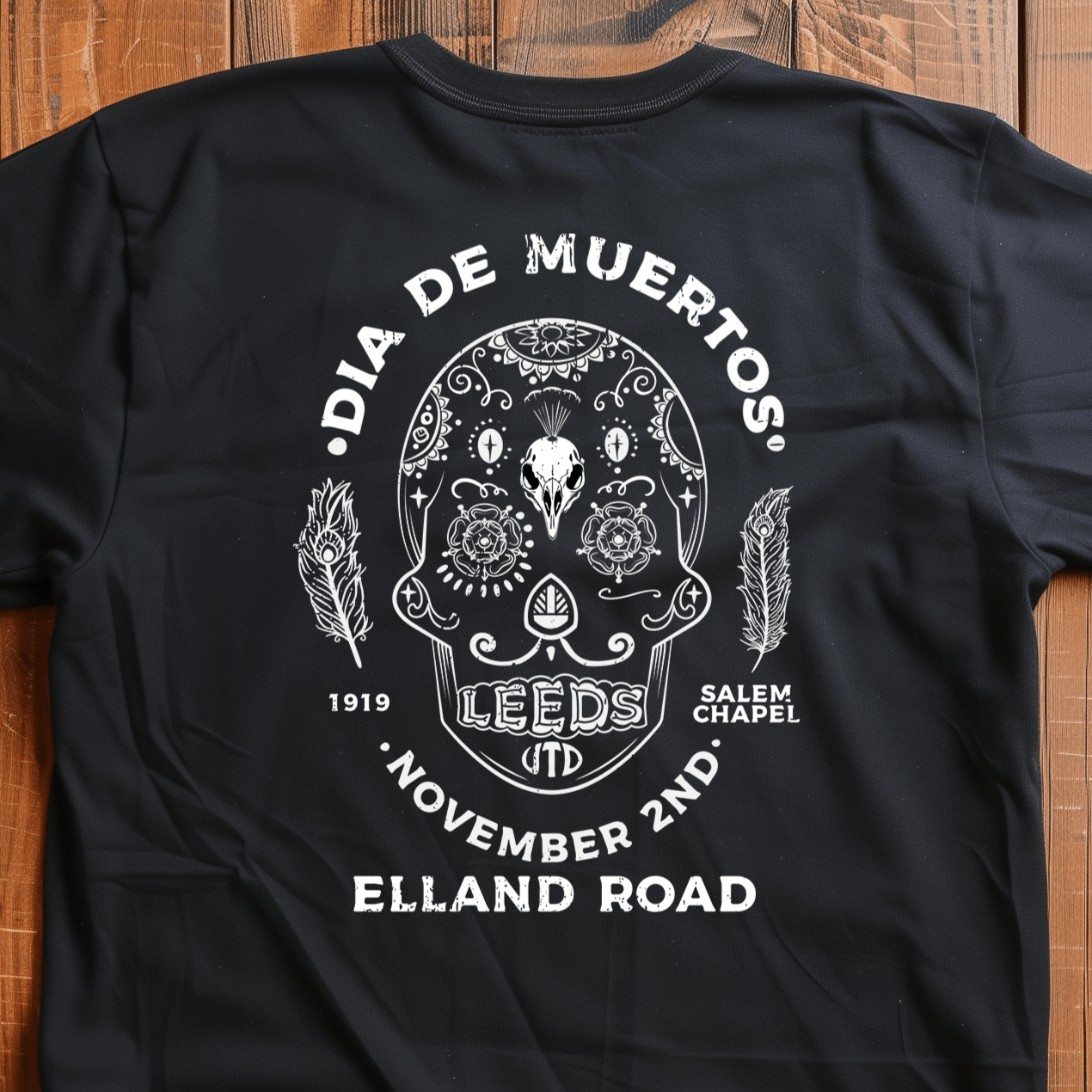 Back Four LUFC - Die De Muertos 2 T-Shirt