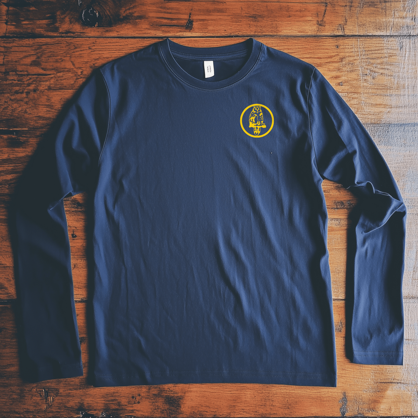Back Four LUFC Owl Crest Long Sleeve Tee T-Shirt