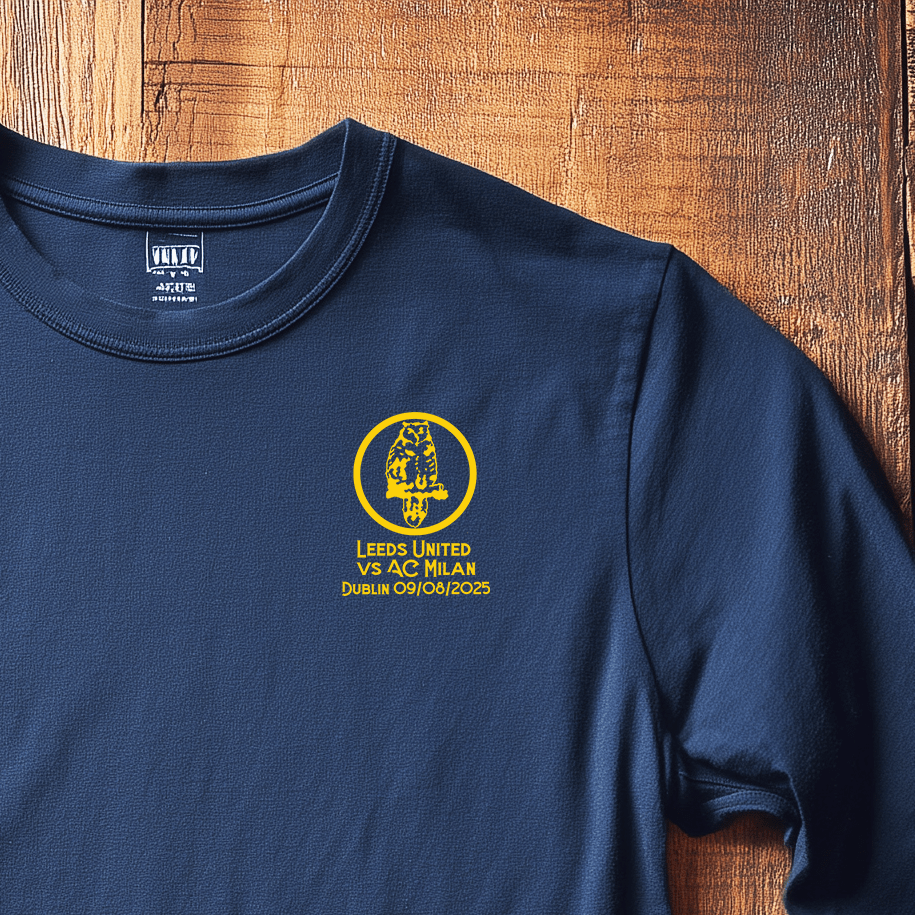 Back Four LUFC Owl Dublin Souvenir Long-Sleeve Tee T-Shirt