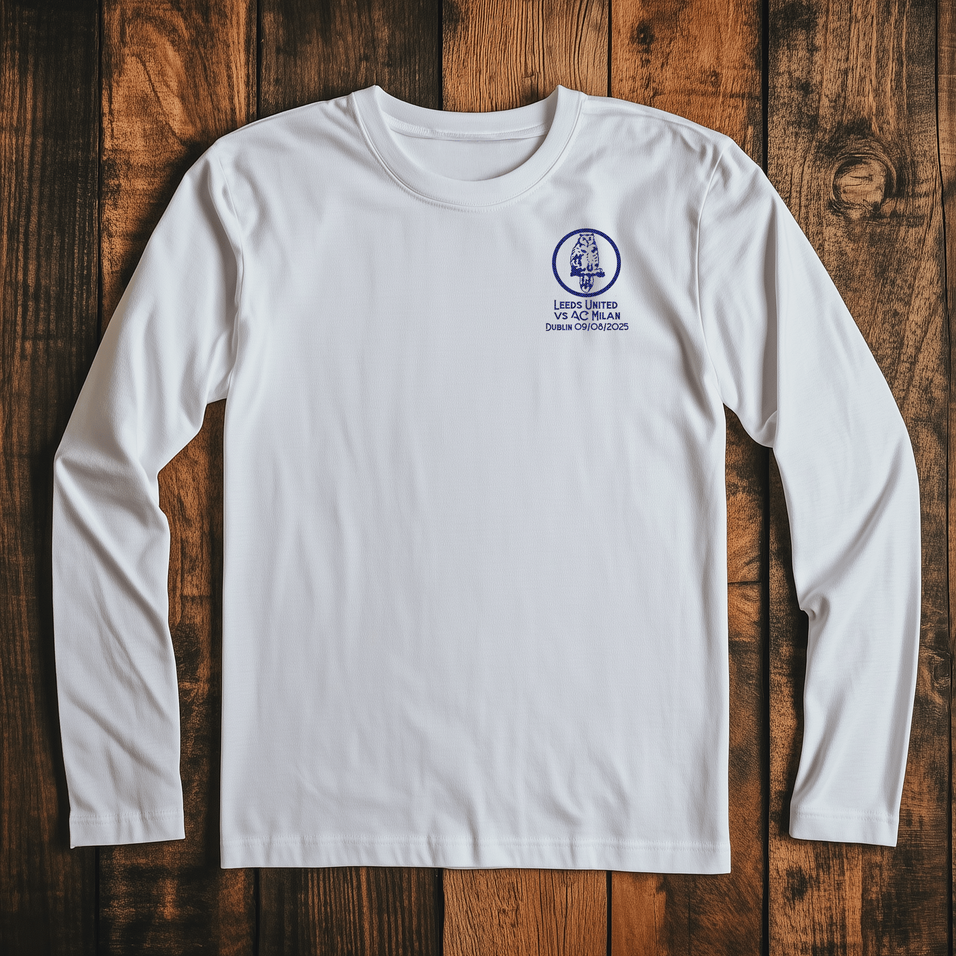 Back Four LUFC Owl Dublin Souvenir Long-Sleeve Tee T-Shirt
