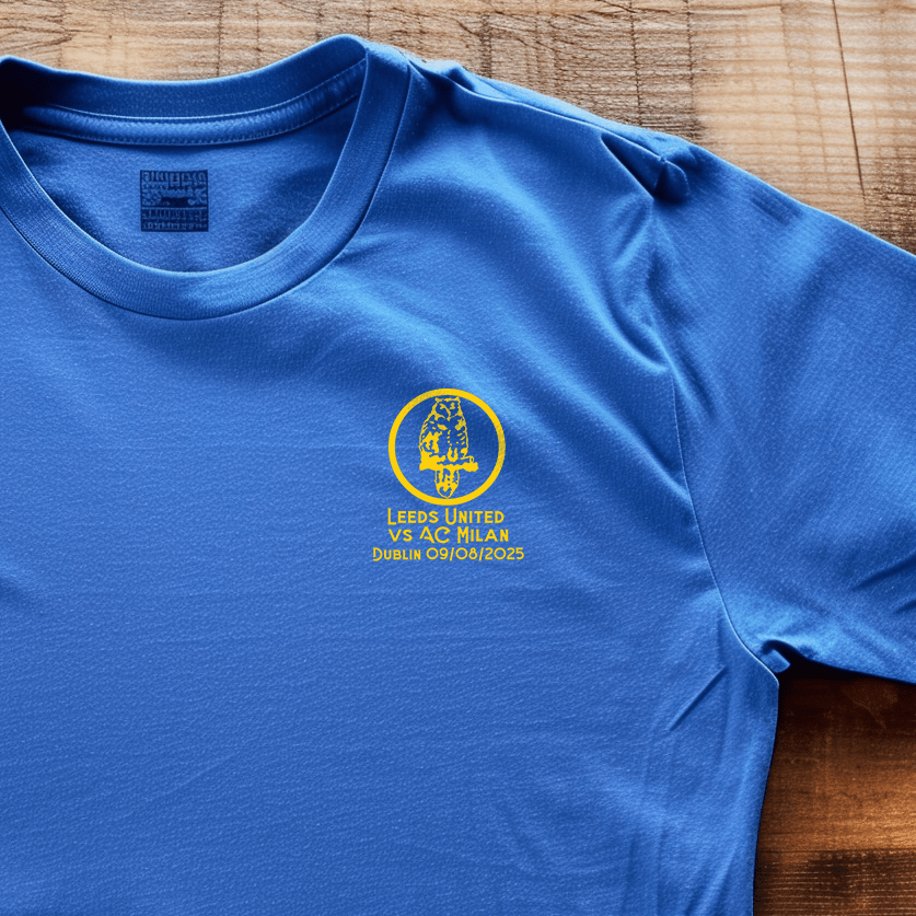 Back Four LUFC Owl Dublin Souvenir Tee T-Shirt