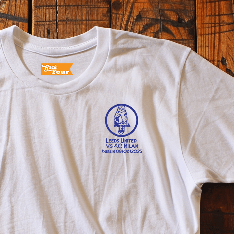 Back Four LUFC Owl Dublin Souvenir Tee T-Shirt
