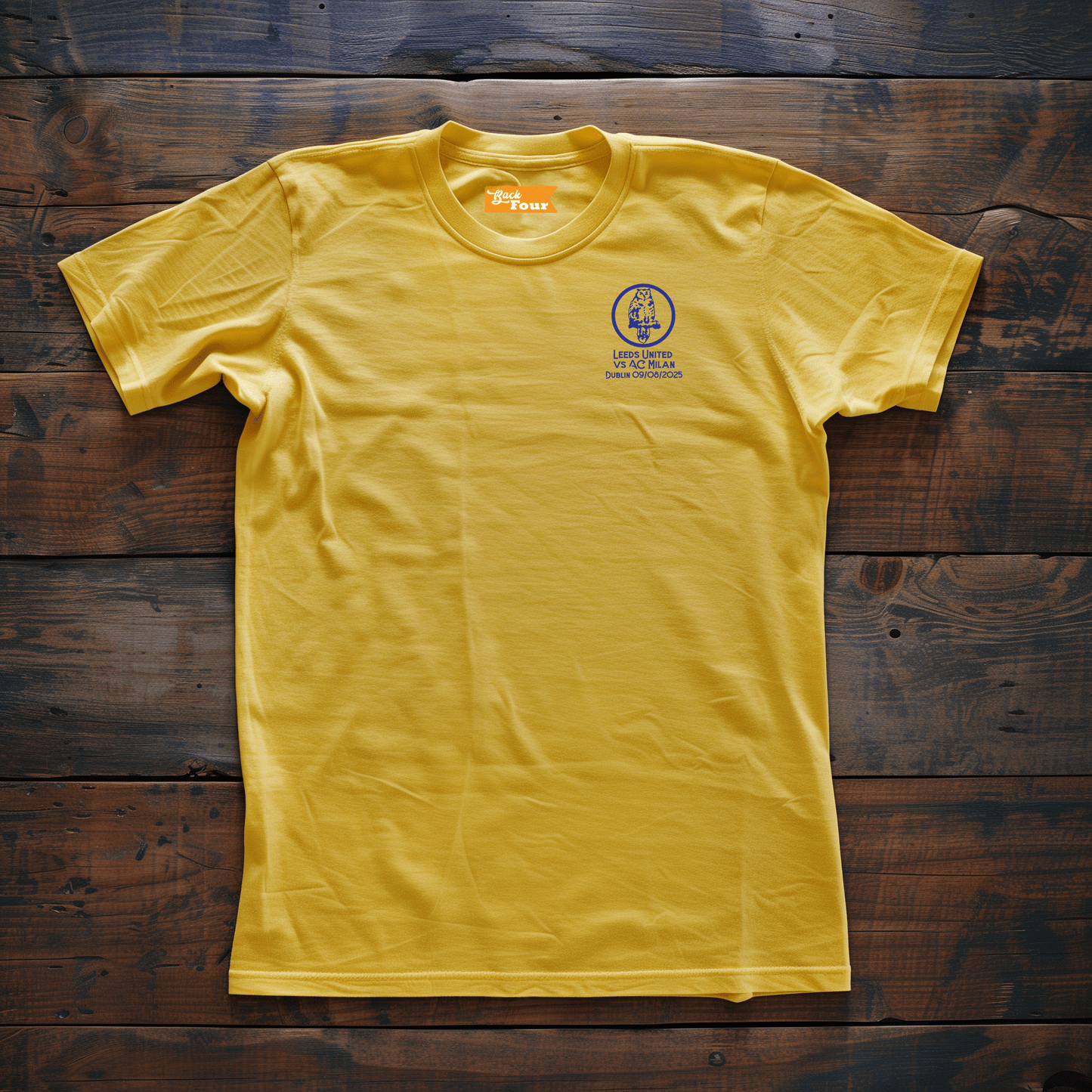 Back Four LUFC Owl Dublin Souvenir Tee T-Shirt