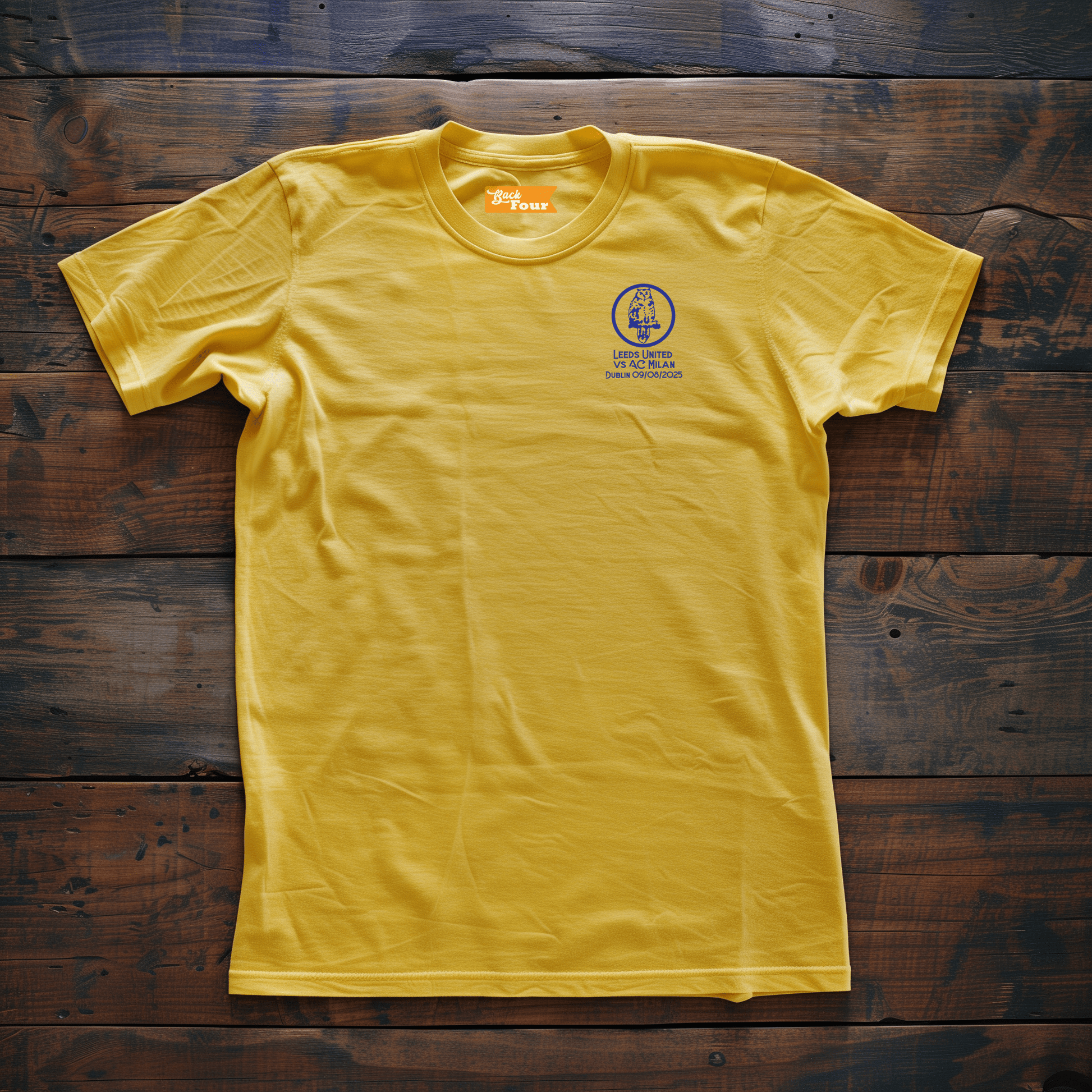 Back Four LUFC Owl Dublin Souvenir Tee T-Shirt