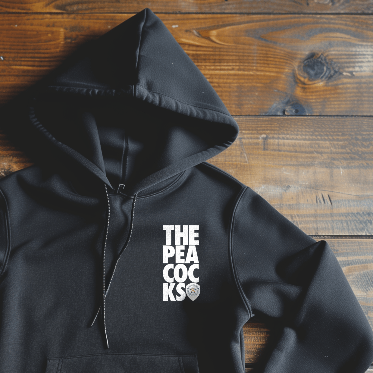 Back Four Peacocks Stacked Hoodie Hoodie