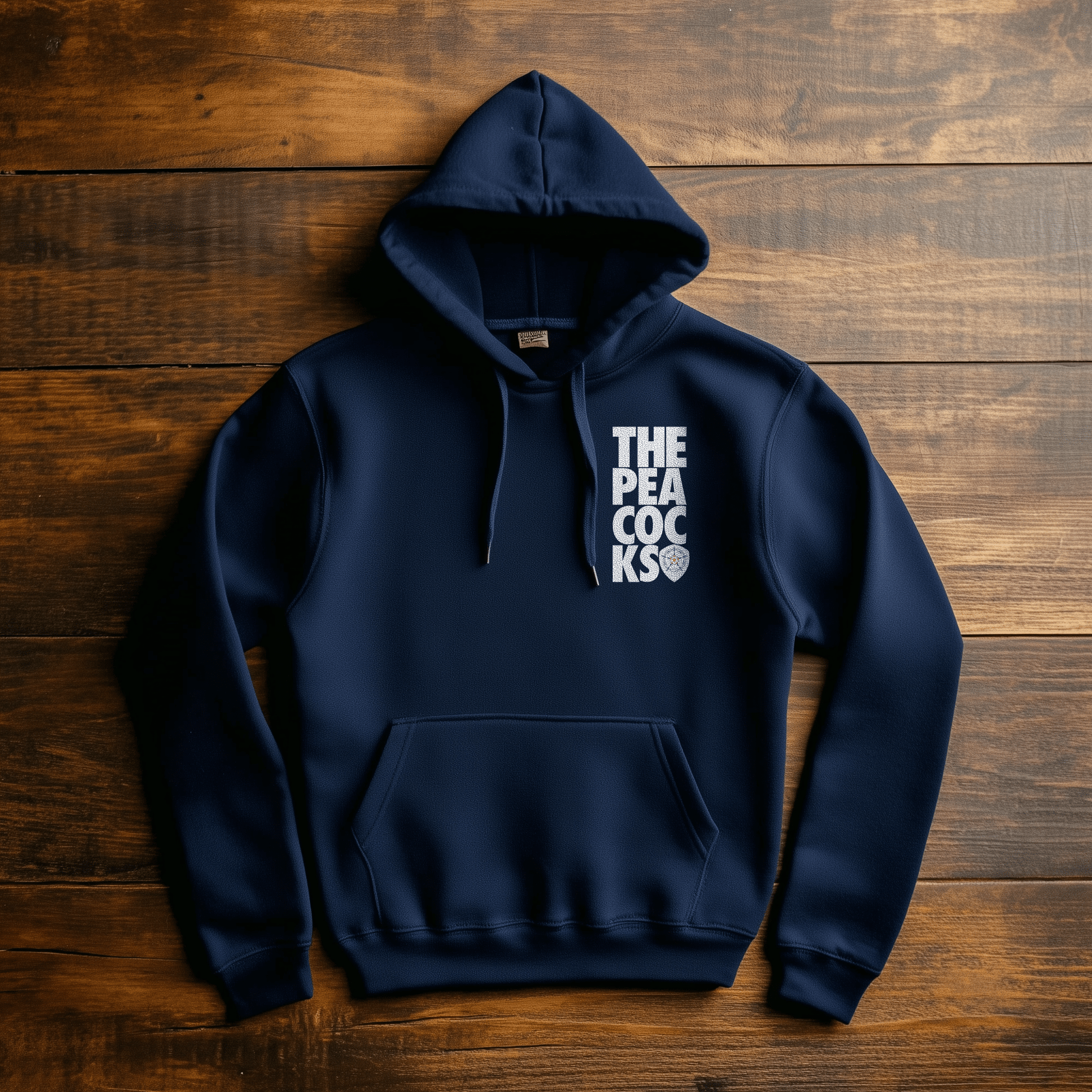 Back Four Peacocks Stacked Hoodie Hoodie