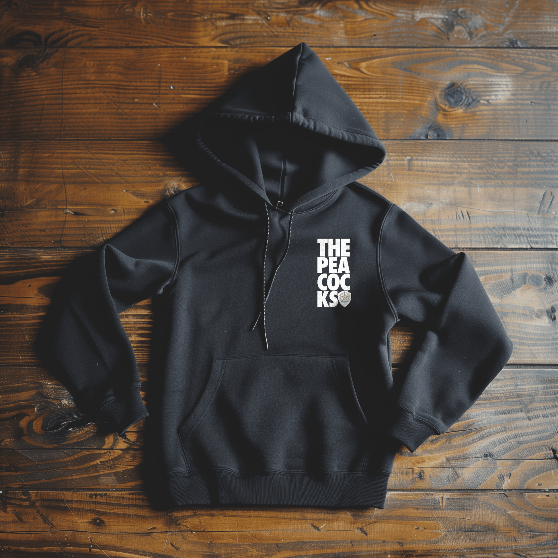 Back Four Peacocks Stacked Hoodie Hoodie