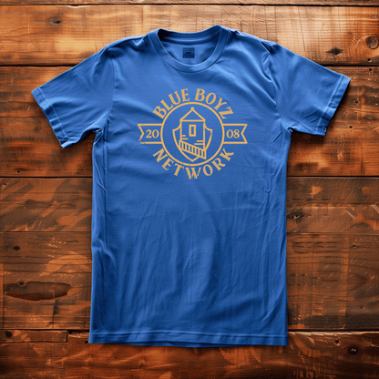 Back Four Blue Boyz Large Crest Tee T-Shirt