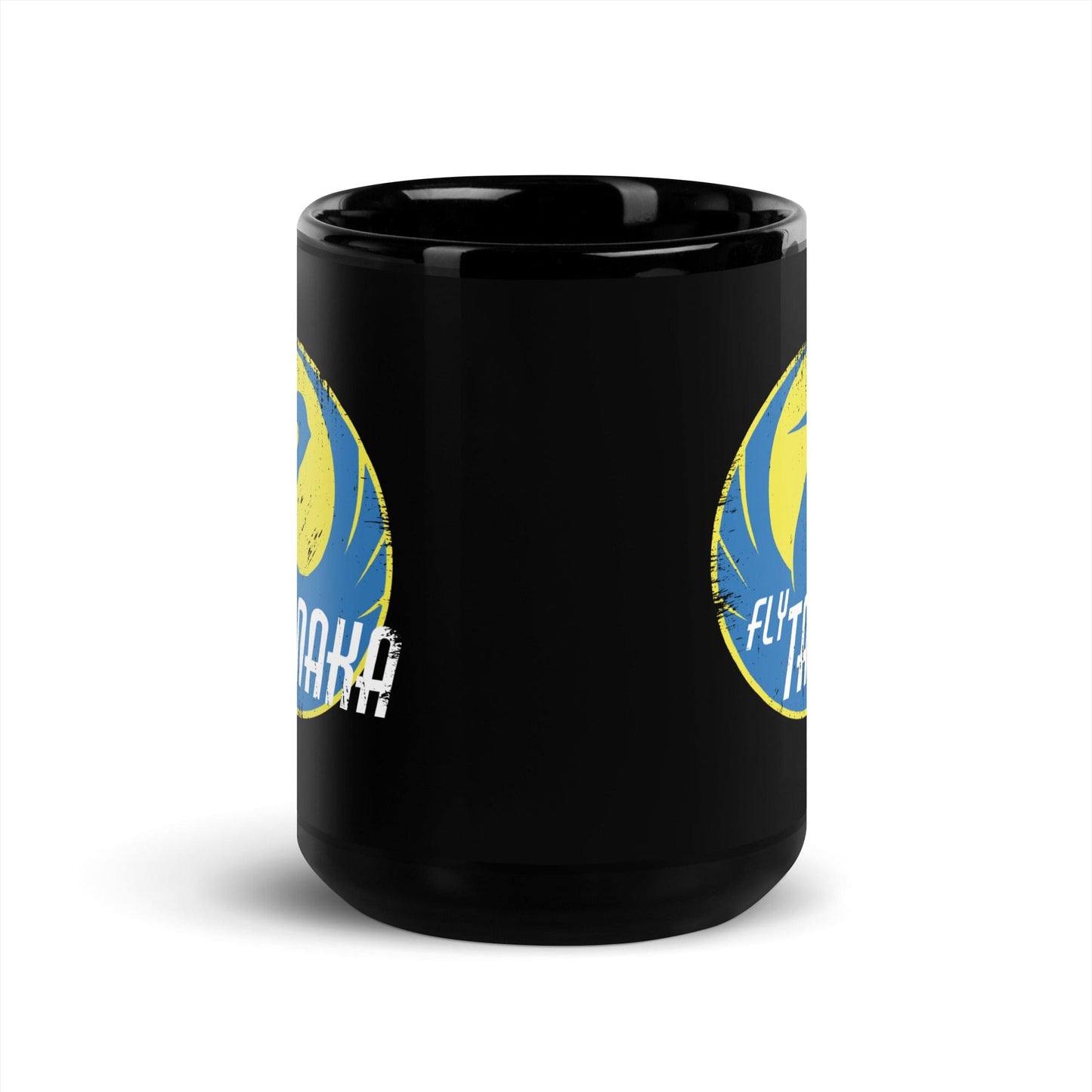 Back Four Fly Tanaka Black Glossy Mug