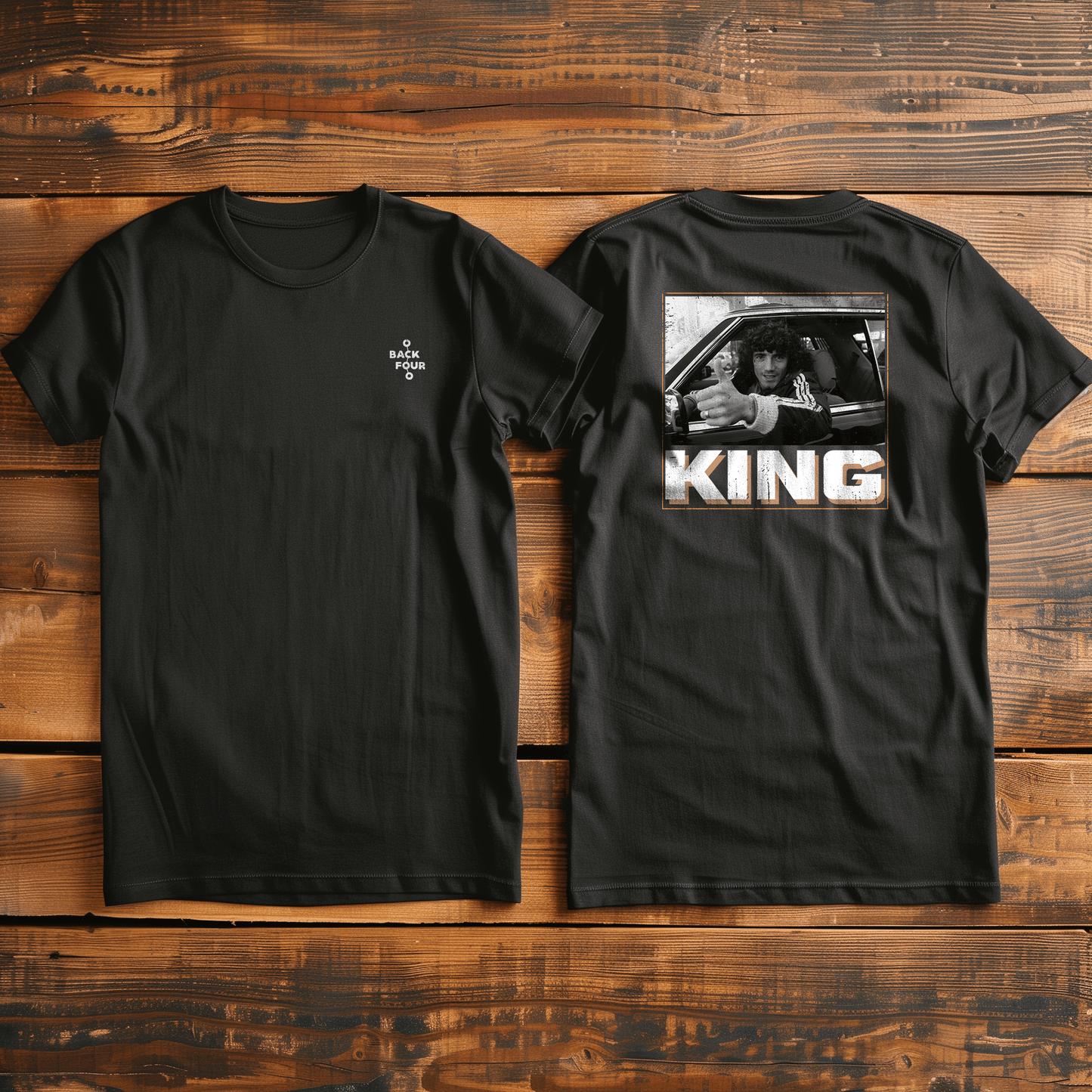 Back Four King Kev Back Print T-Shirt