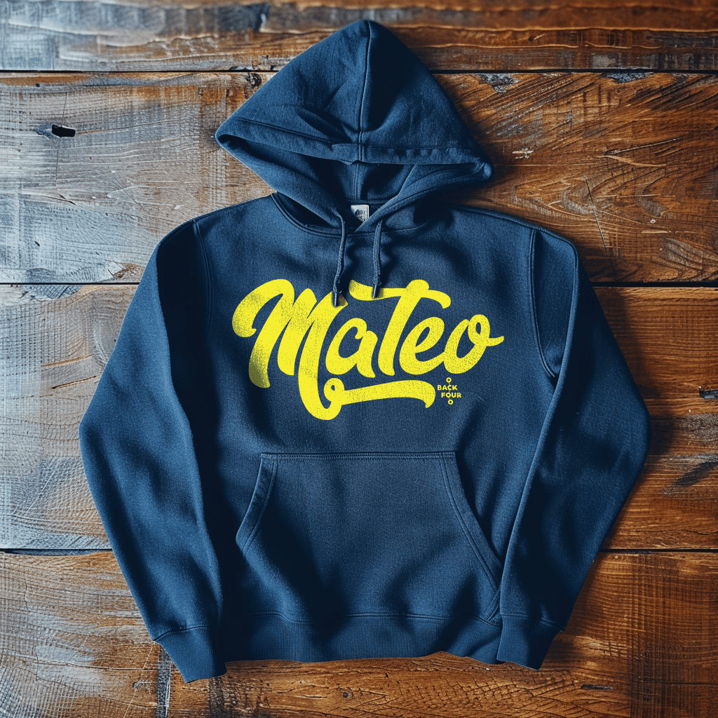 Back Four Mateo large print hoodie F & B Hoodie