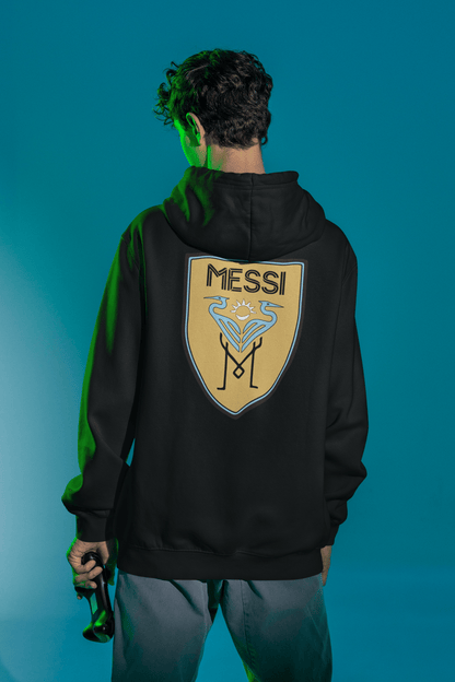 Back Four Mens Hoodie - Inter Miami / Argentina / Leo Mashup Hoodie