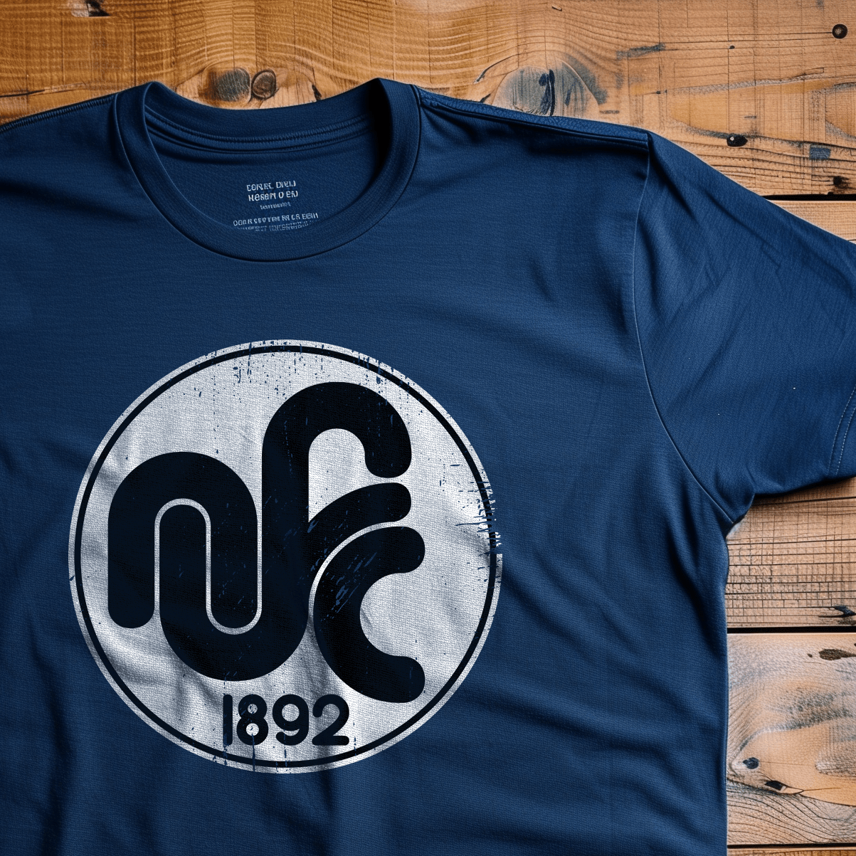 Back Four NUFC Dirty Badge Rework Tee