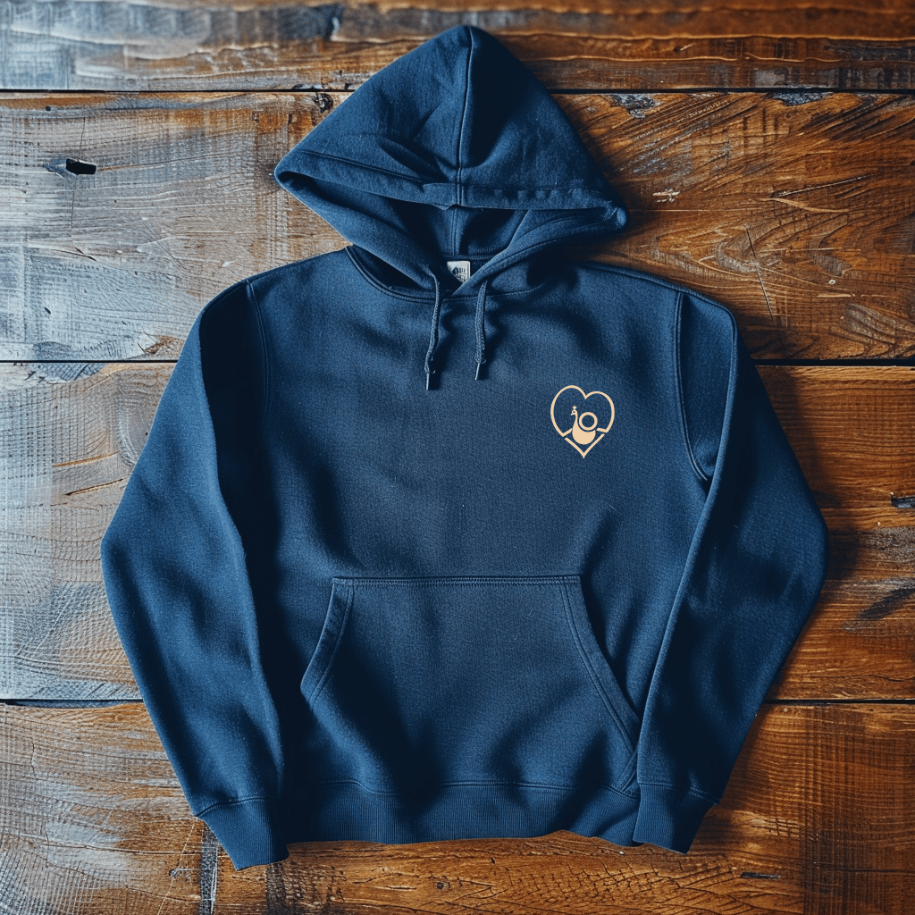 Back Four OLFC - Peacock Heart Hoodie Hoodie