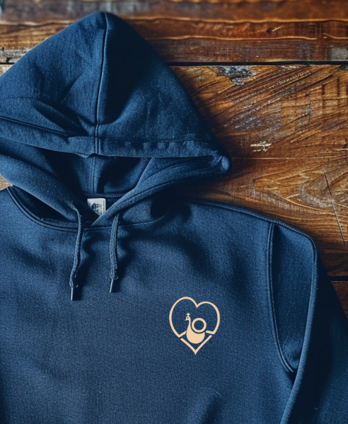 Back Four OLFC - Peacock Heart Hoodie Hoodie