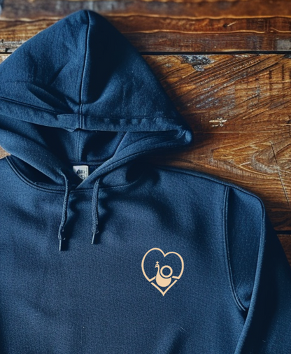 Back Four OLFC - Peacock Heart Hoodie Hoodie