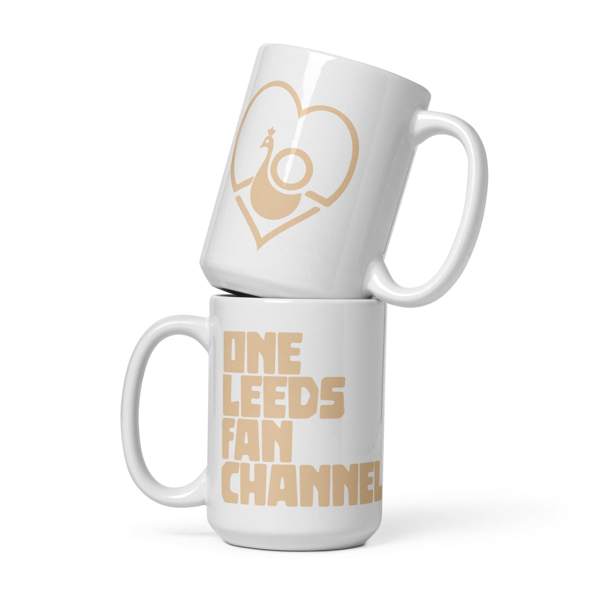 Back Four OLFC/Peacock Heart Mug - White T-Shirt