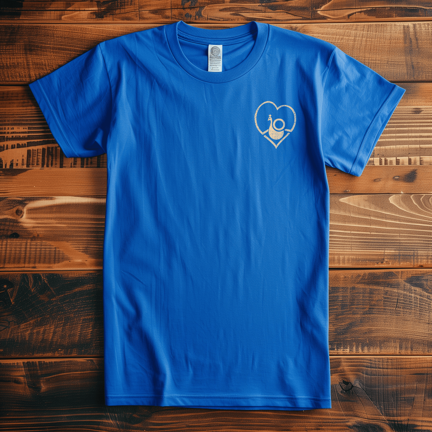 Back Four One Leeds Fan Channel - Peacock Heart T-Shirt