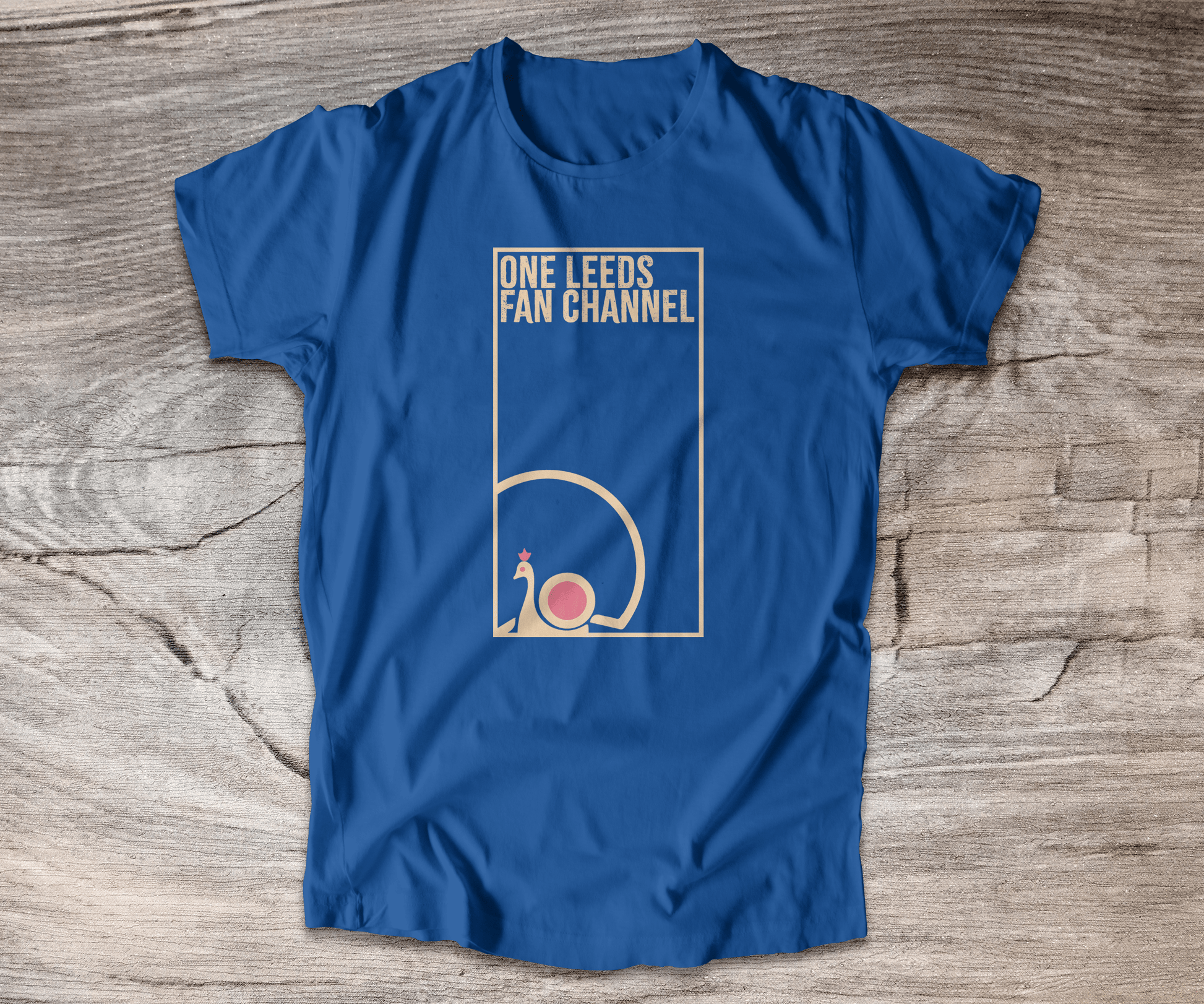 Back Four One Leeds Fan Channel - Peacock Plaque T-Shirt