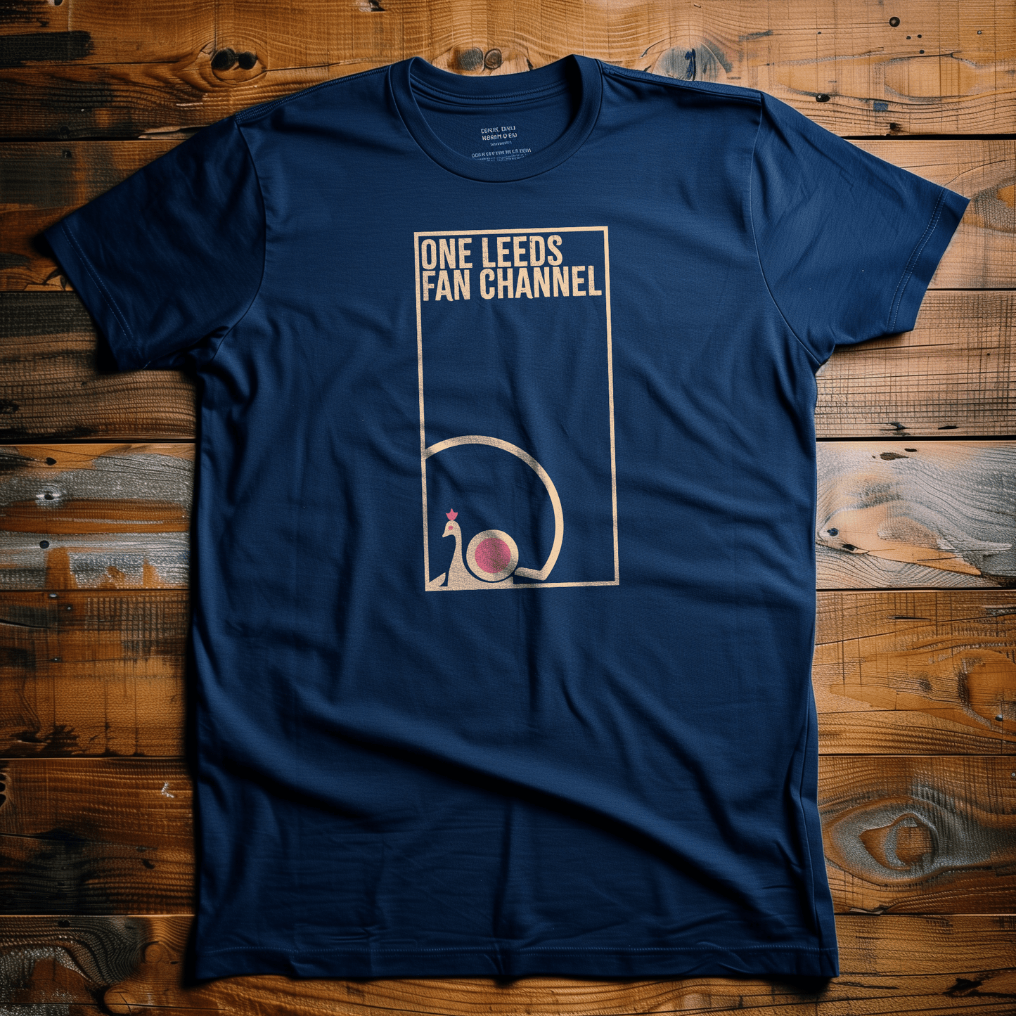 Back Four One Leeds Fan Channel - Peacock Plaque T-Shirt