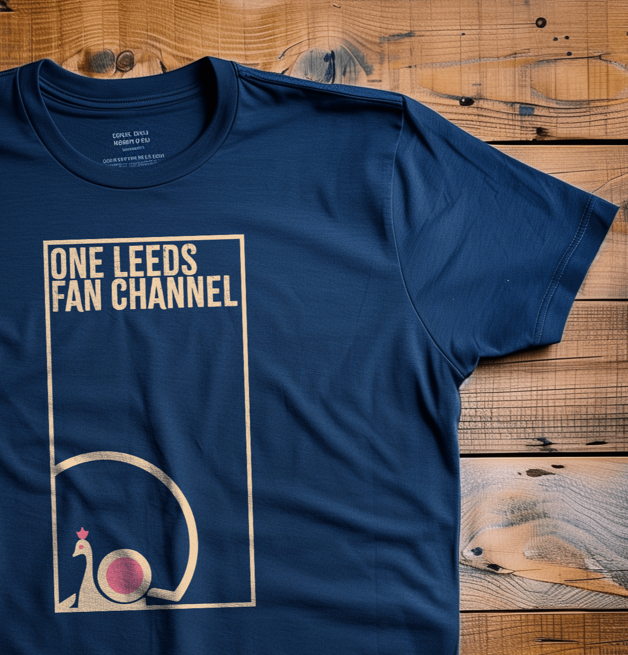 Back Four One Leeds Fan Channel - Peacock Plaque T-Shirt