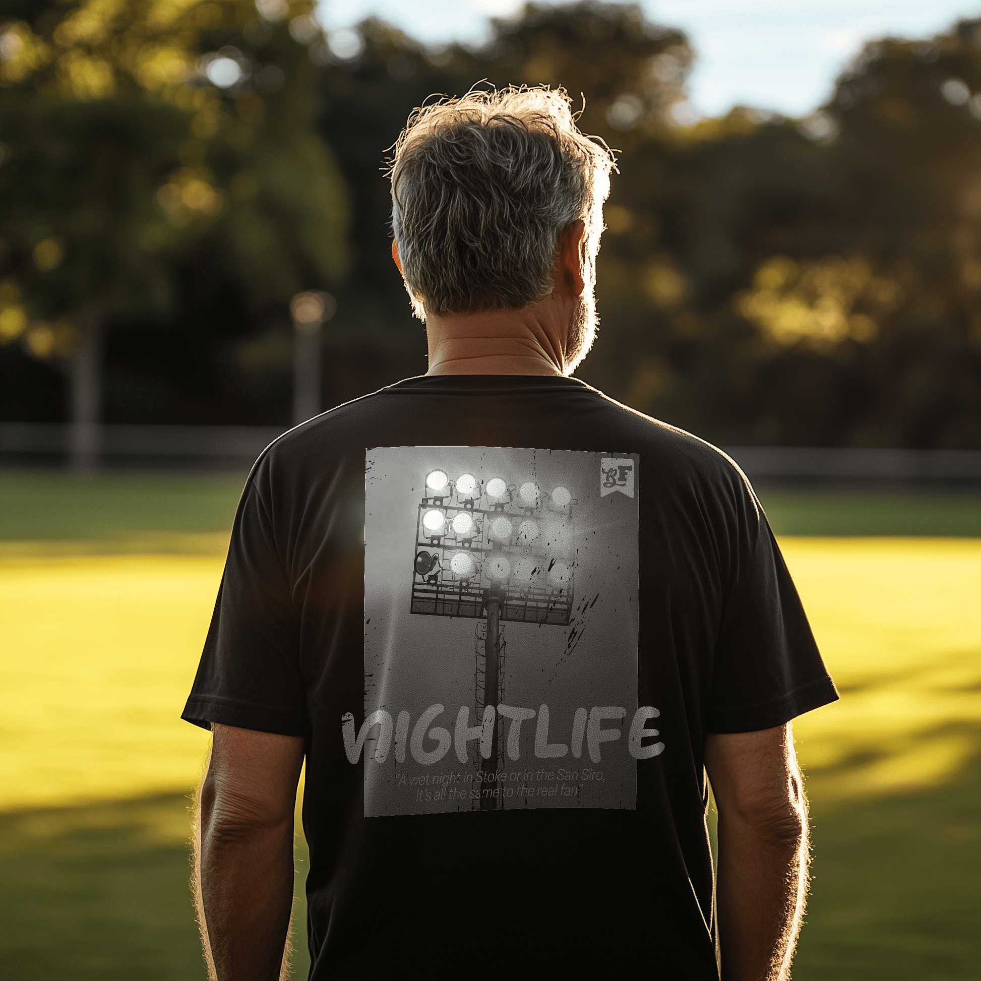 Back Four Oversized faded Nightlife Tee T-Shirt