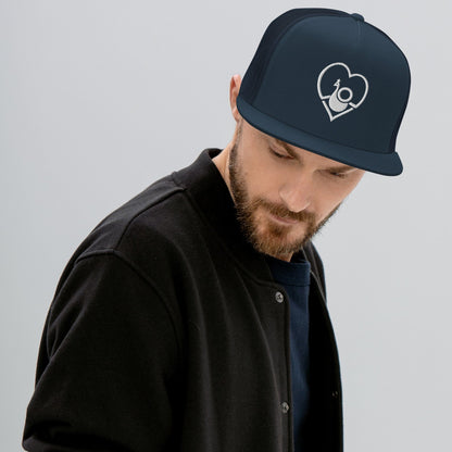 Back Four Peacock Heart Trucker Cap