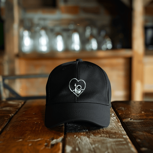 Back Four Peacock Heart Trucker Cap