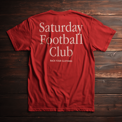 Back Four Saturday Running Club Tee T-Shirt