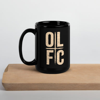 Back Four OLFC Cross/Peacock Heart Mug - Black T-Shirt