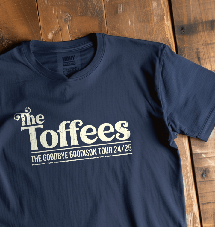 Back Four The Toffees "Goodbye Goodison" Tour T-Shirt